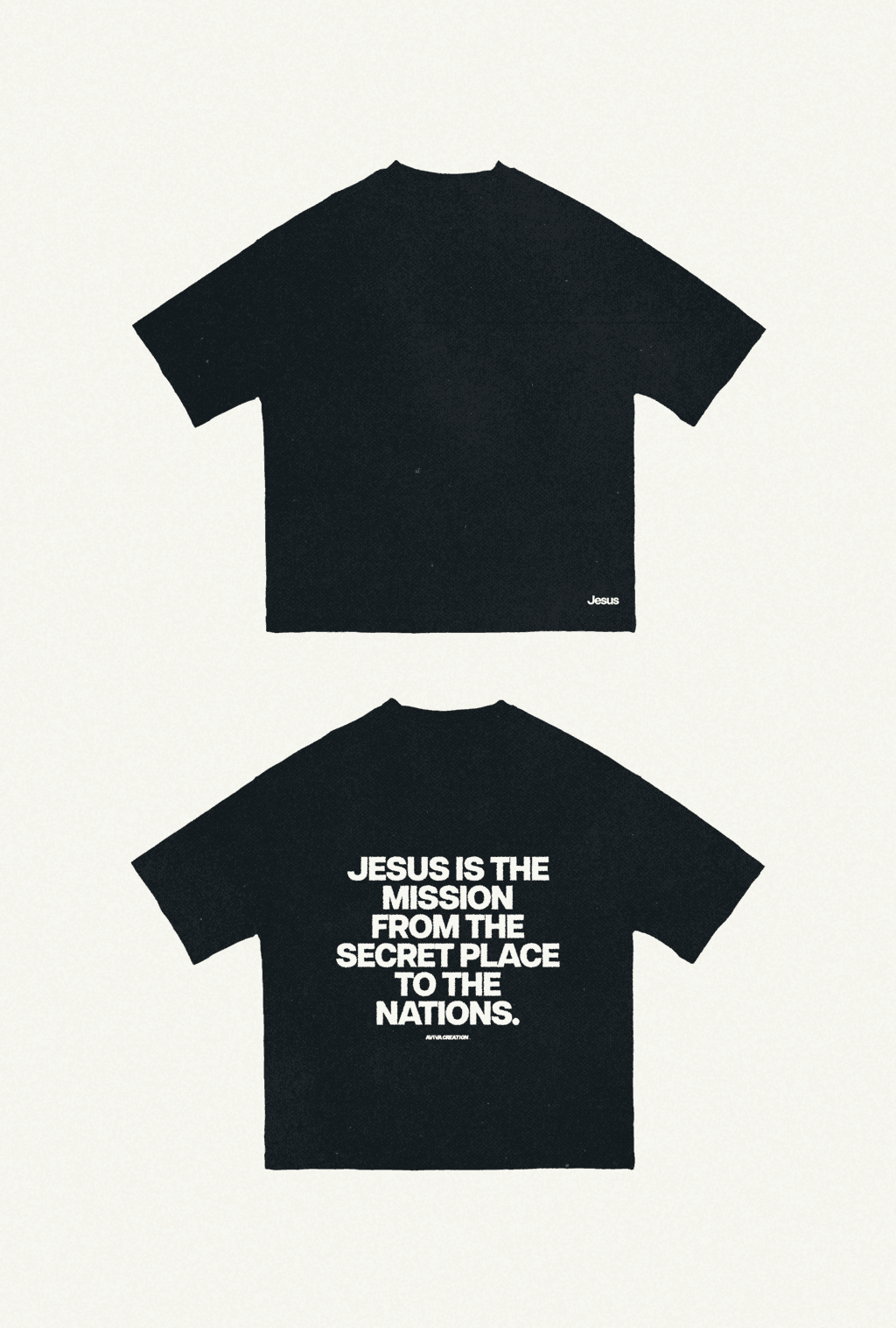 T-shirt Jesus Text | Black
